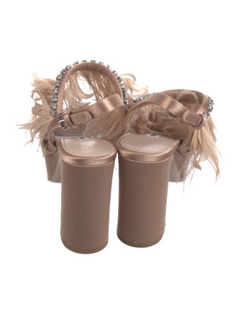 Miu Miu Satin Slingback Sandals