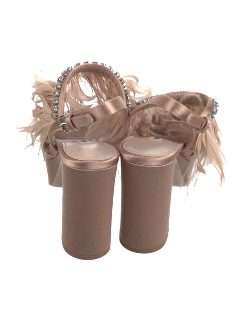 Miu Miu Satin Slingback Sandals