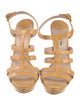 Miu Miu Patent Leather Gladiator Sandals