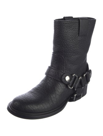 Miu Miu Leather Moto Boots