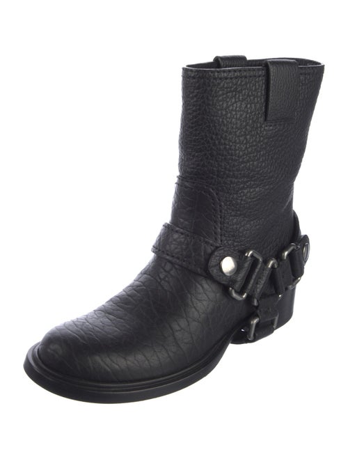 Miu Miu Leather Moto Boots