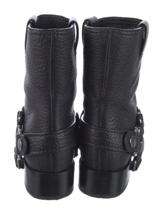 Miu Miu Leather Moto Boots
