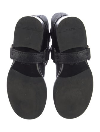 Miu Miu Leather Moto Boots