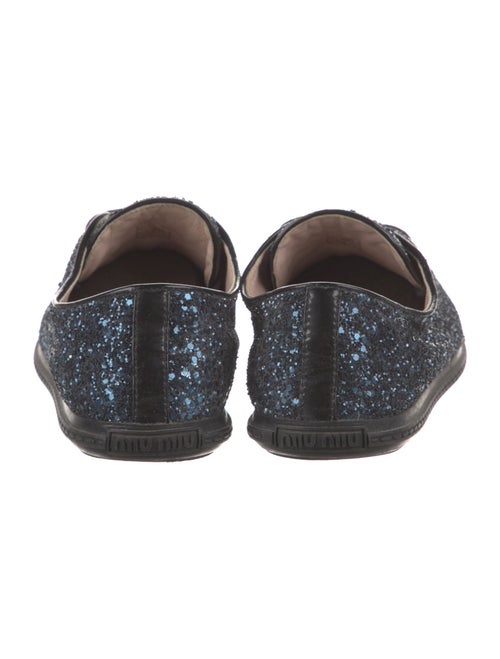 Miu Miu Glitter Printed Sneakers