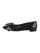 Miu Miu Patent Leather Bow Accents Flats