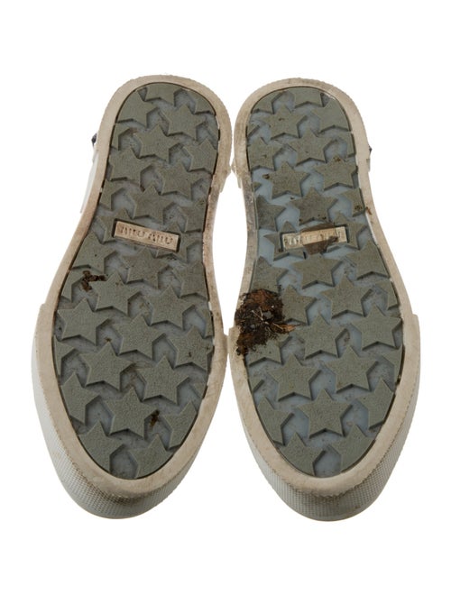 Miu Miu Patent Leather Crystal Embellishments Sneakers