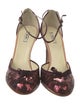 Miu Miu Sequins Floral Print D'Orsay Pumps