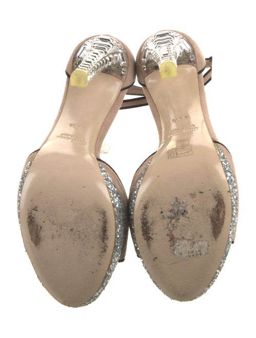 Miu Miu Suede Printed D'Orsay Pumps