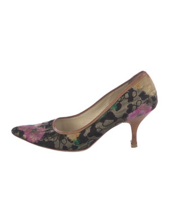 Miu Miu Floral Print Pumps