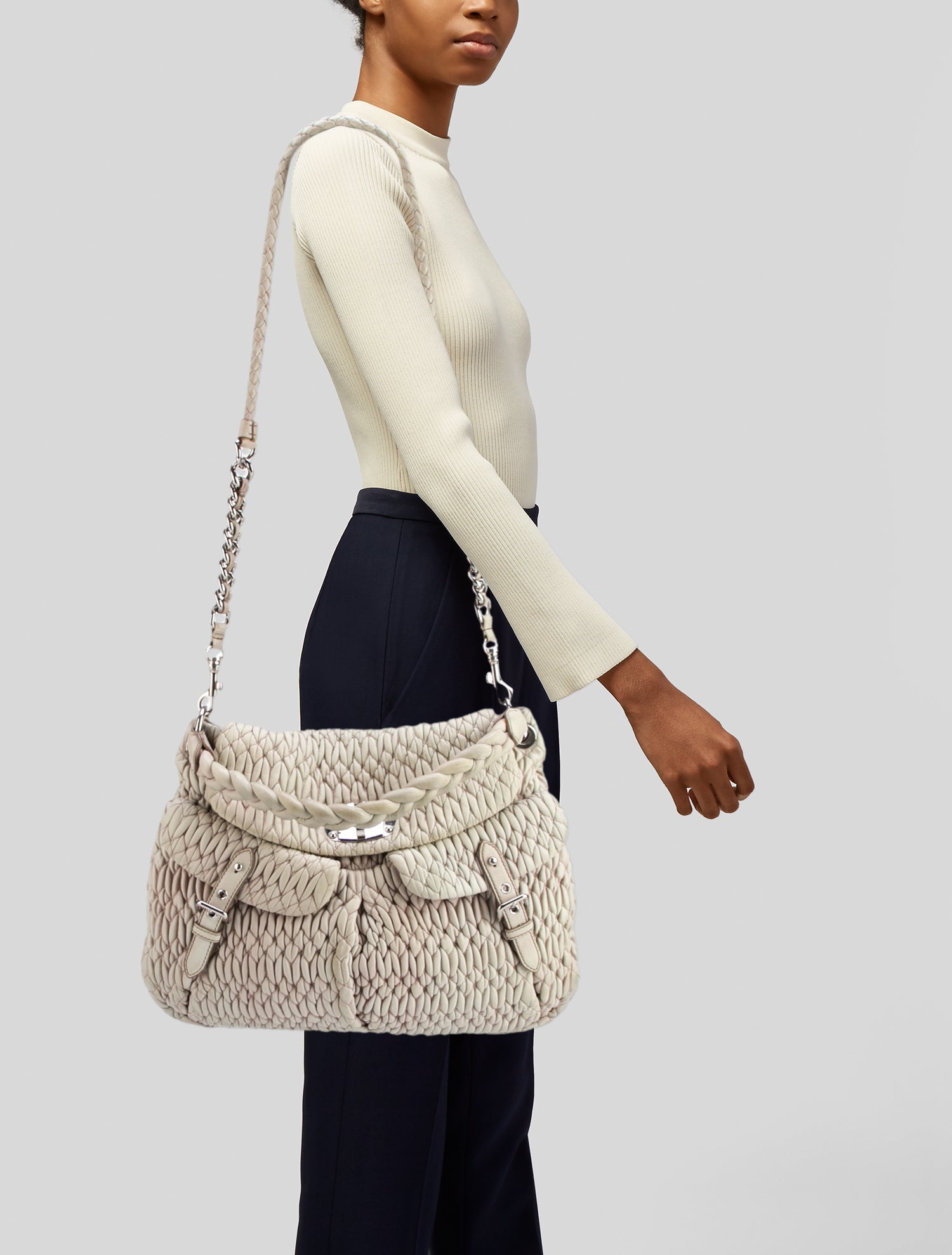 Miu Miu Leather Hobo