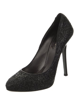 Miu Miu Glitter Printed Pumps