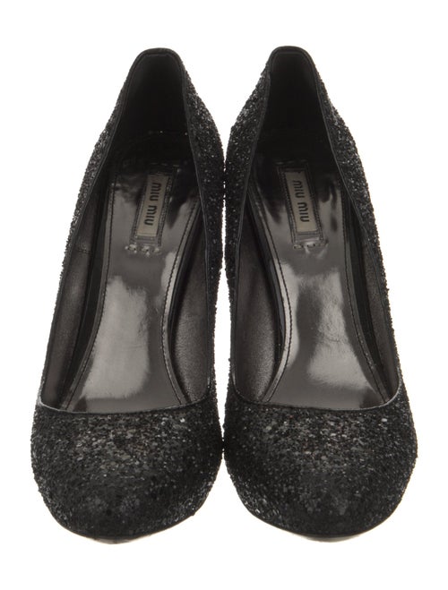Miu Miu Glitter Printed Pumps