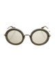 Miu Miu Round Mirrored Sunglasses