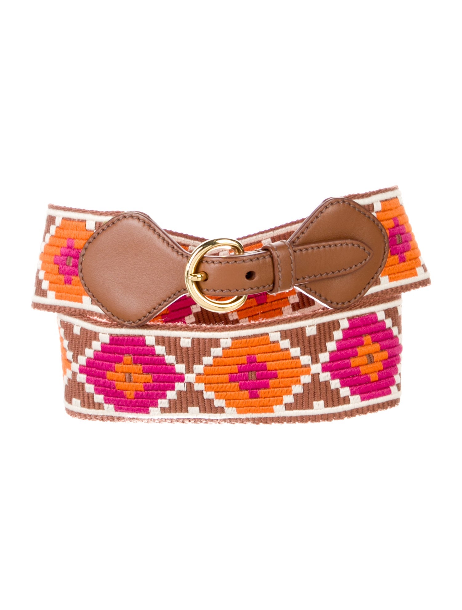 Miu Miu Leather Trim Embellishment Belt