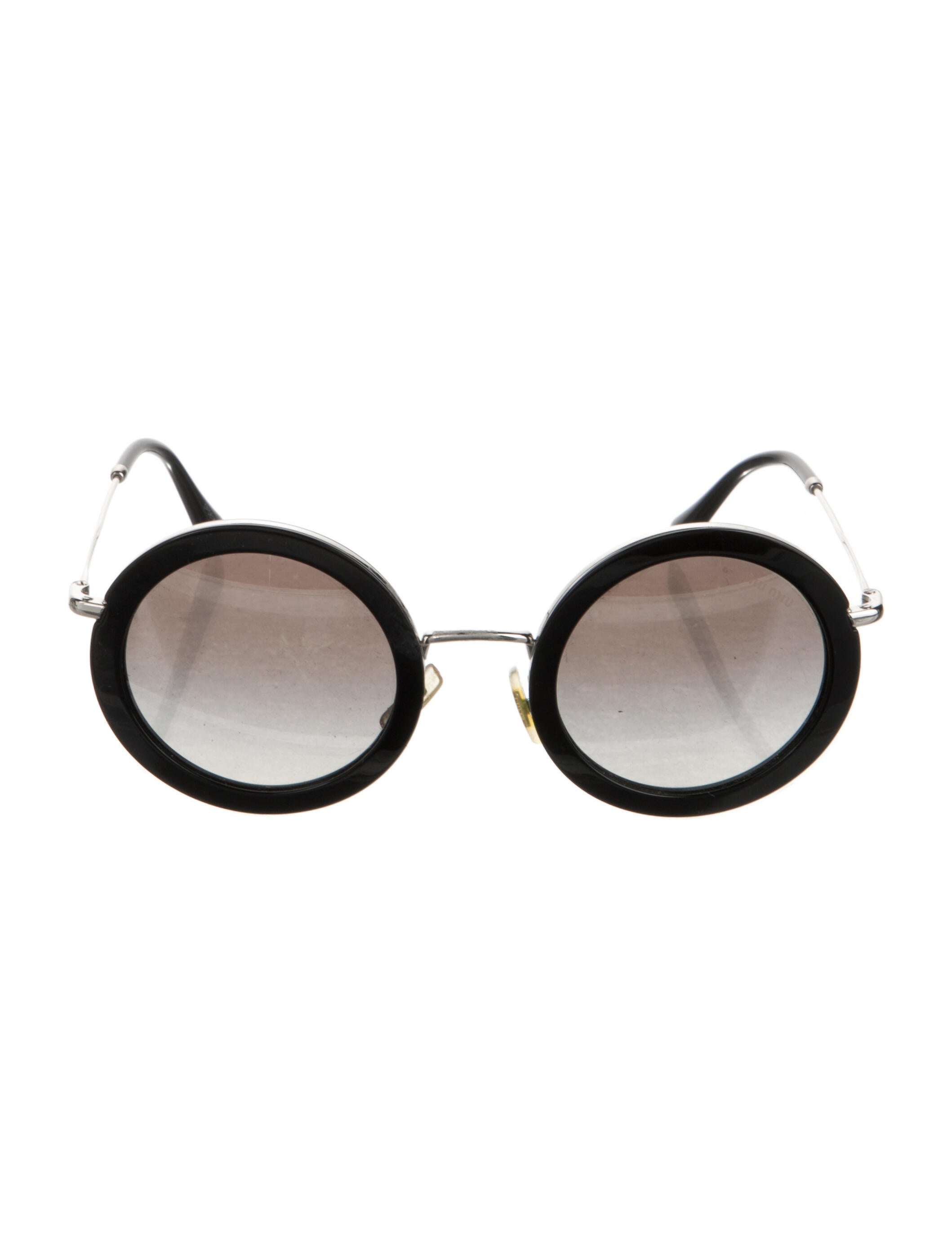 Miu Miu Round Gradient Sunglasses