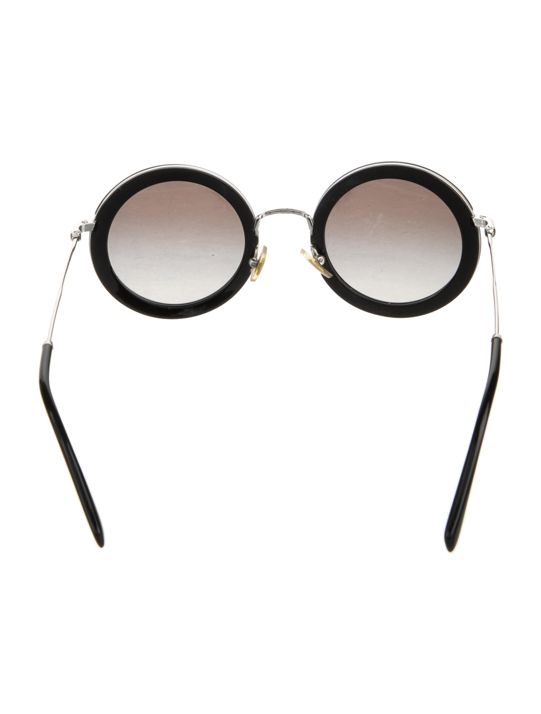 Miu Miu Round Gradient Sunglasses