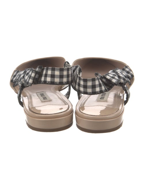 Miu Miu Patent Leather Printed Slingback Flats