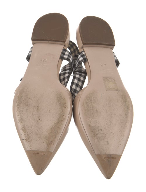 Miu Miu Patent Leather Printed Slingback Flats