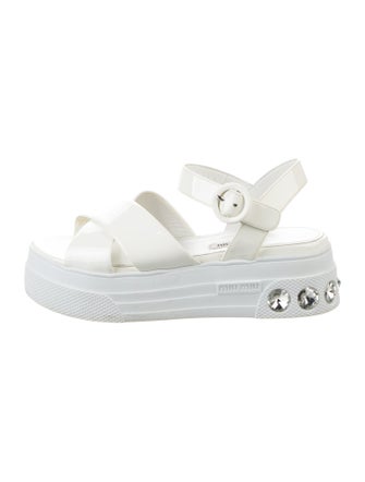Miu Miu Patent Leather Sandals