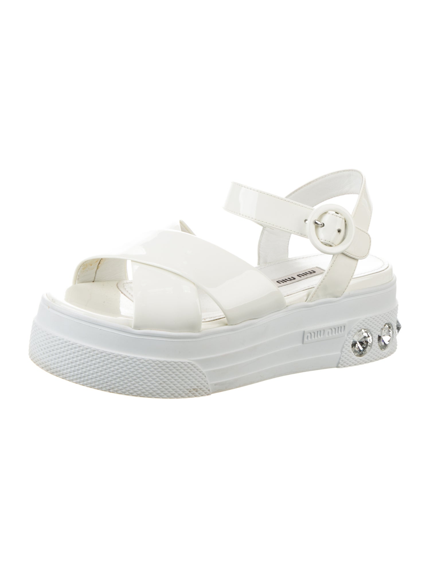 Miu Miu Patent Leather Sandals