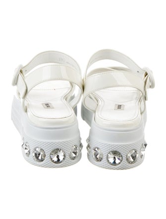Miu Miu Patent Leather Sandals