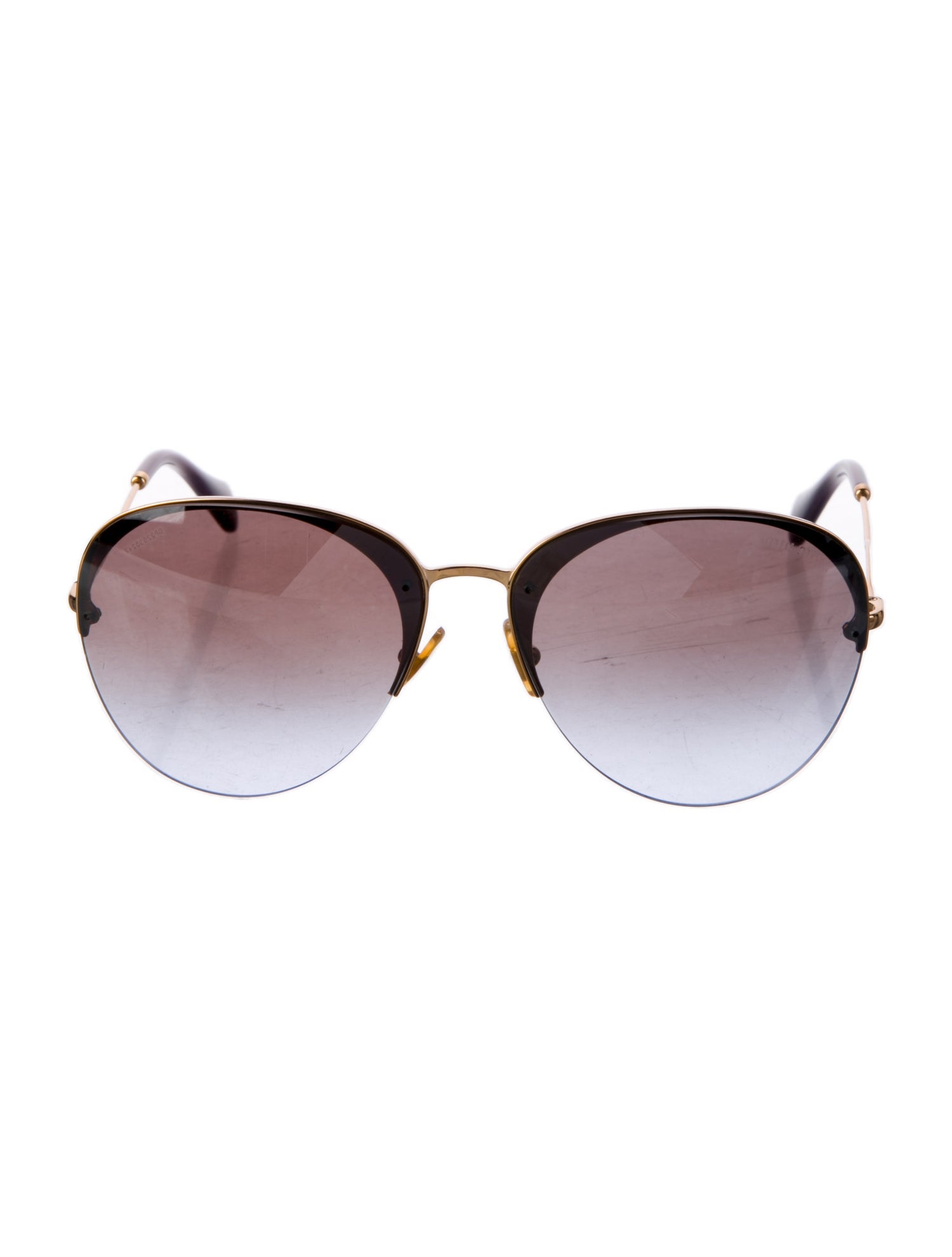 Miu Miu Aviator Gradient Sunglasses