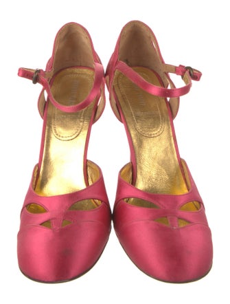 Miu Miu Satin D'Orsay Pumps