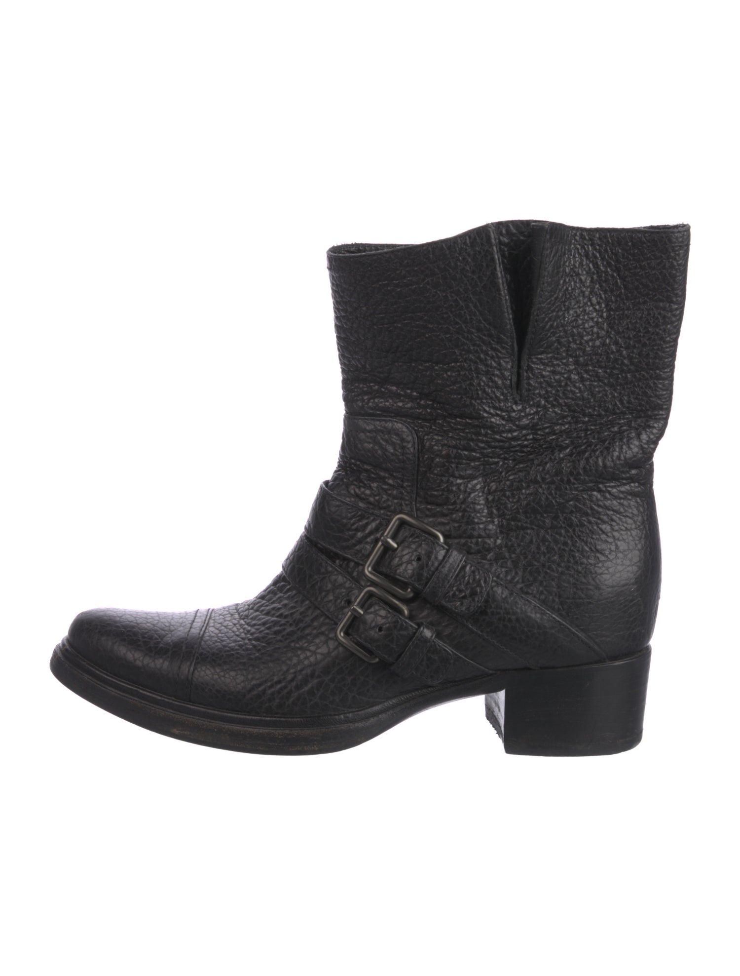 Miu Miu Leather Moto Boots