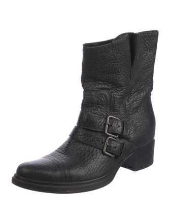 Miu Miu Leather Moto Boots