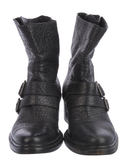 Miu Miu Leather Moto Boots