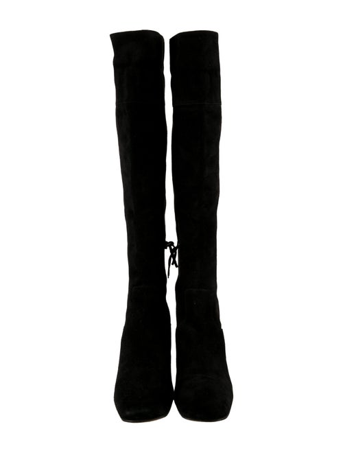 Miu Miu Suede Crystal Embellishments Boots