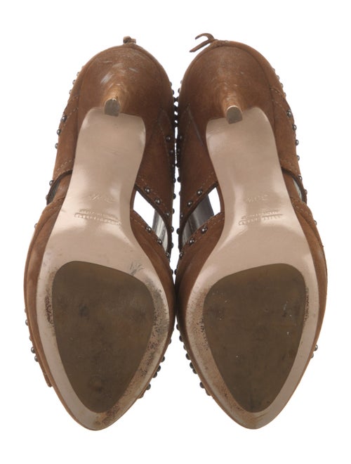 Miu Miu Leather Studded Accents Pumps