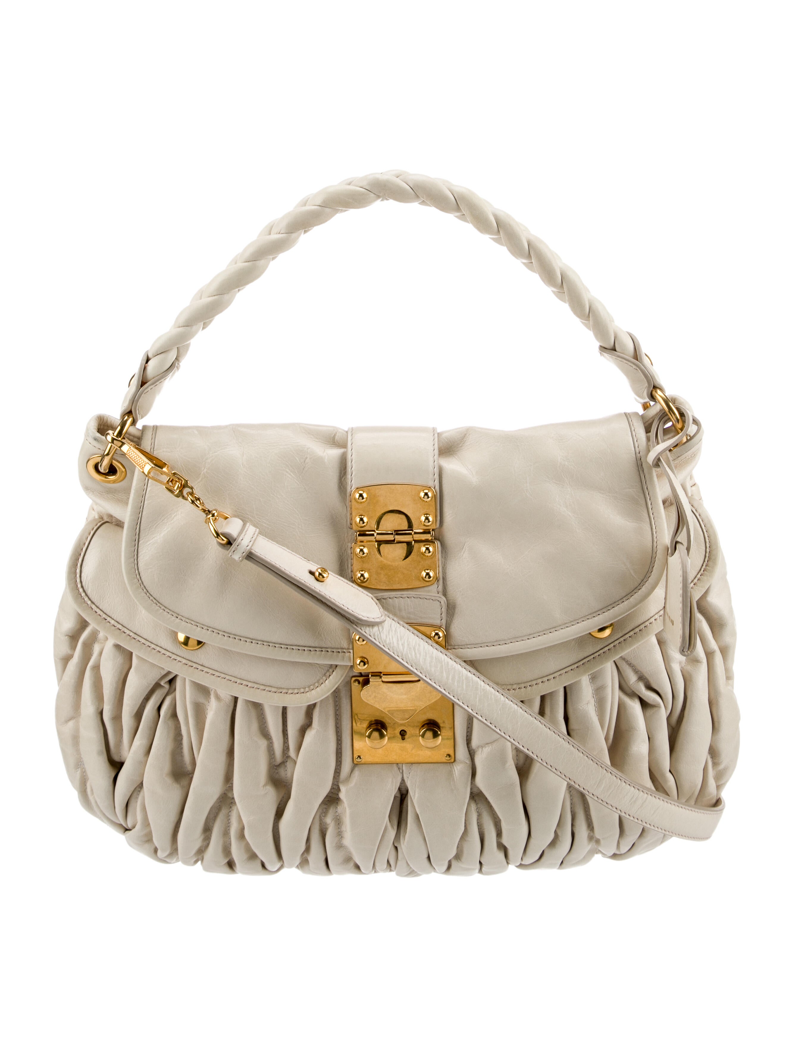 Miu Miu Leather Matelassé Coffer