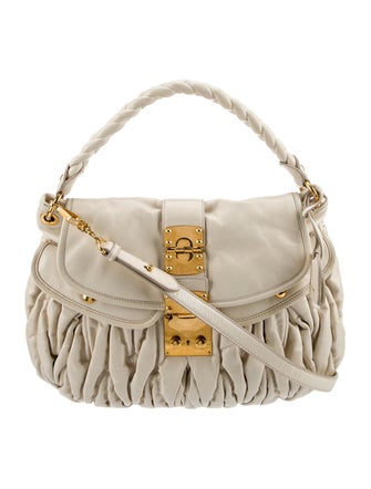 Miu Miu Leather Matelassé Coffer