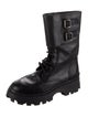 Miu Miu Leather Combat Boots