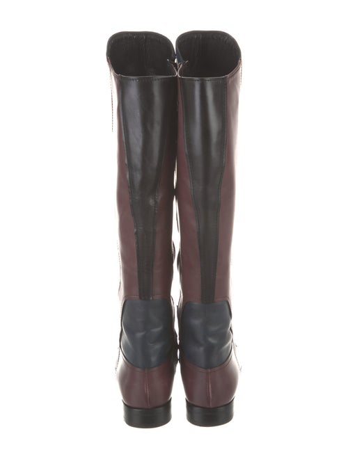 Miu Miu Leather Printed Riding Boots