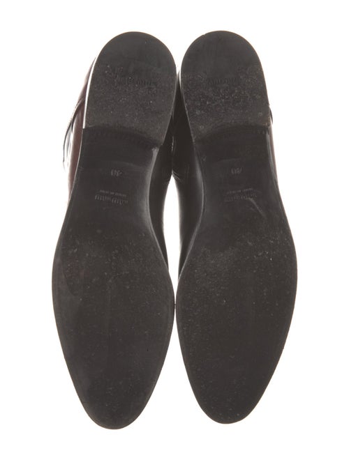 Miu Miu Leather Printed Riding Boots