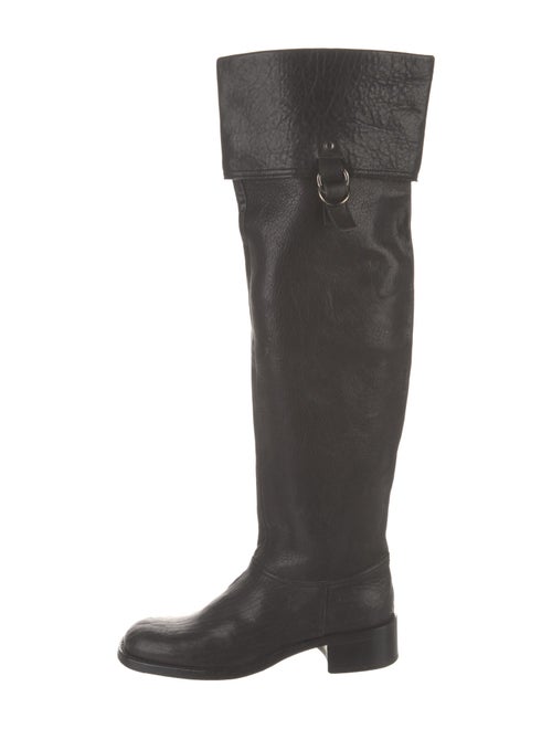 Miu Miu Leather Riding Boots