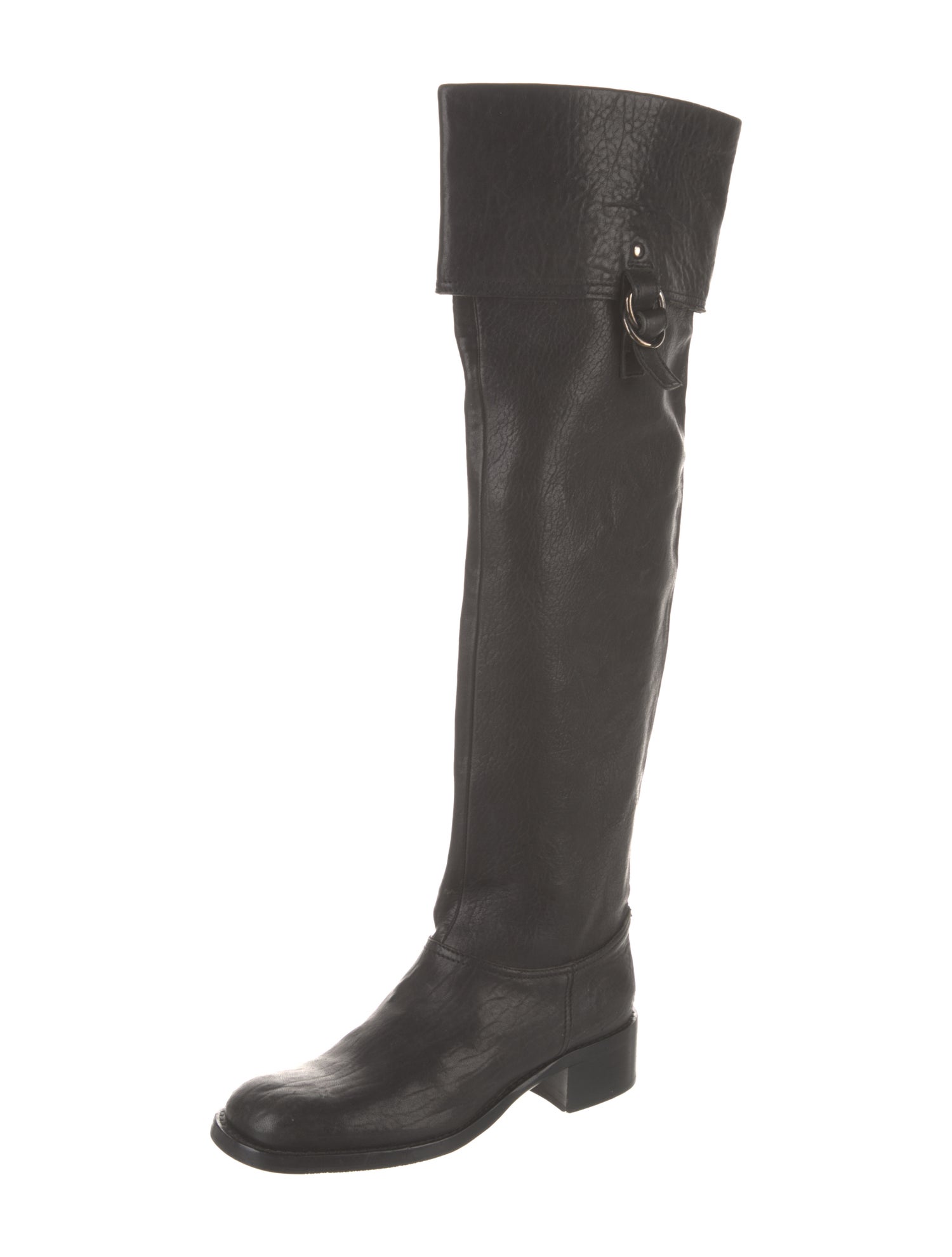Miu Miu Leather Riding Boots