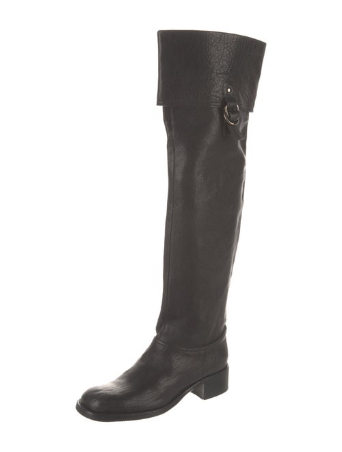 Miu Miu Leather Riding Boots