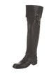 Miu Miu Leather Riding Boots