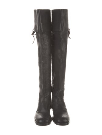 Miu Miu Leather Riding Boots