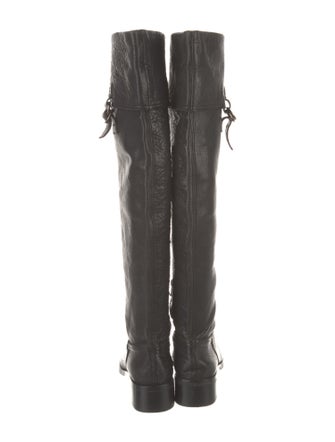 Miu Miu Leather Riding Boots