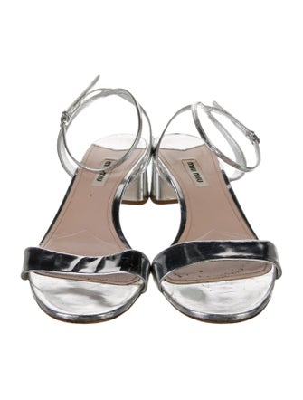 Miu Miu Leather Sandals