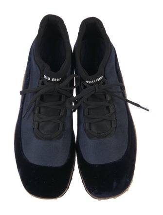 Miu Miu Colorblock Pattern Espadrille Sneakers