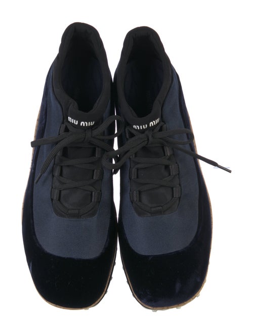 Miu Miu Colorblock Pattern Espadrille Sneakers