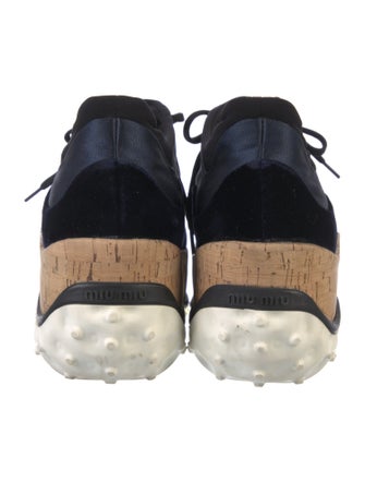 Miu Miu Colorblock Pattern Espadrille Sneakers