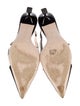 Miu Miu Patent Leather Crystal Embellishments Slingback Pumps