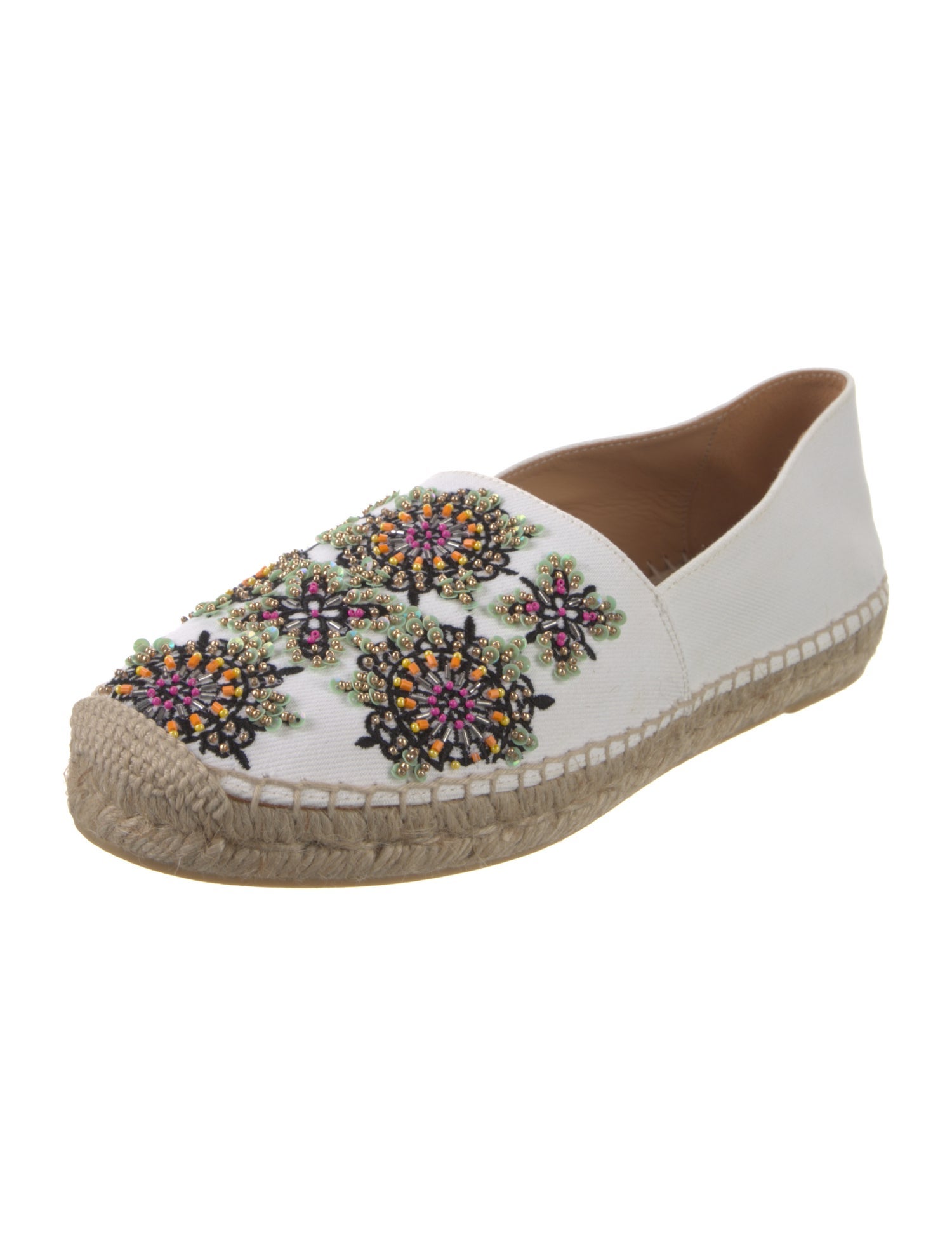 Miu Miu Canvas Floral Print Espadrilles
