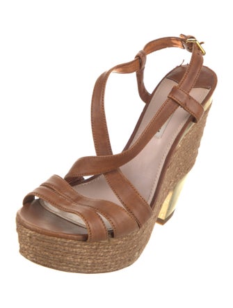 Miu Miu Leather Espadrilles